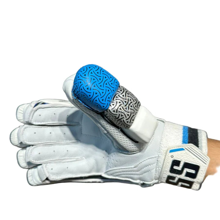 SS Hitech White Batting Gloves