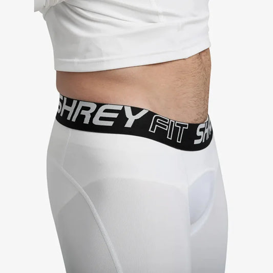 Shrey Compression Shorts White