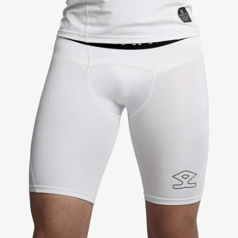 Shrey Compression Shorts White