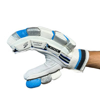 SS Hitech White Batting Gloves