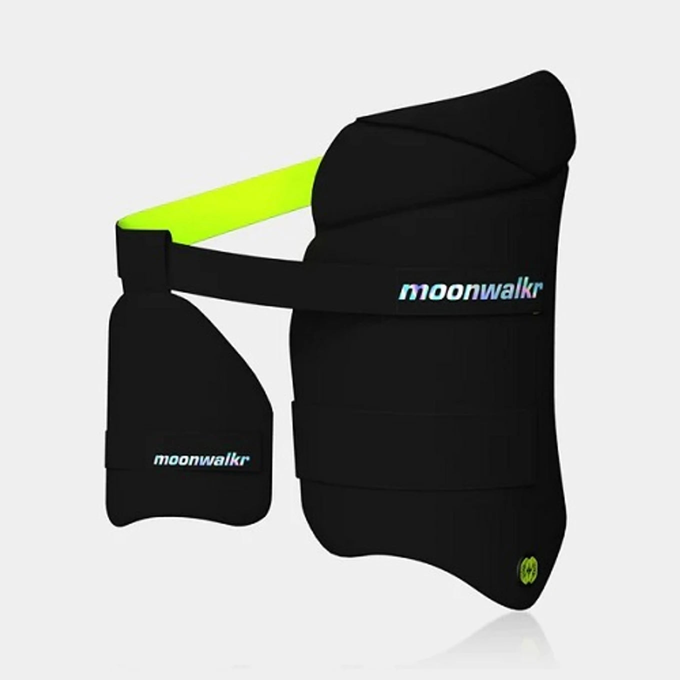 Moonwalkr 2.0 Cricket Batting Combo Thigh Guard Right hand (BLACK)