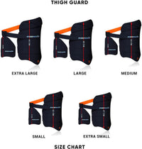 Moonwalkr 2.0 Cricket Batting Combo Thigh Guard Right hand(BLUE)