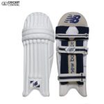 White cricket batting pads Heritage from New Balance