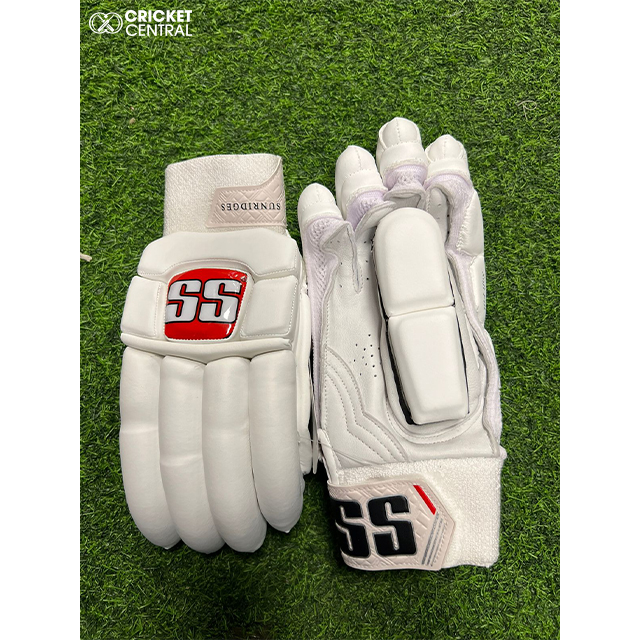 SS Super Test Batting Gloves - All White - Buy Online at Best Price