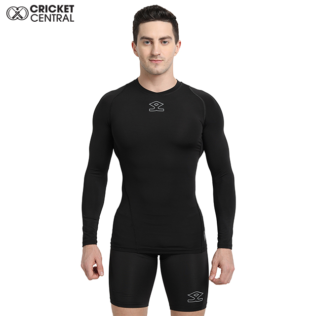 Shrey Compression Top Full Sleeves - Black - Buy Cricket Innerwear