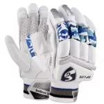 SG RP Lite Batting Gloves in White and Blue