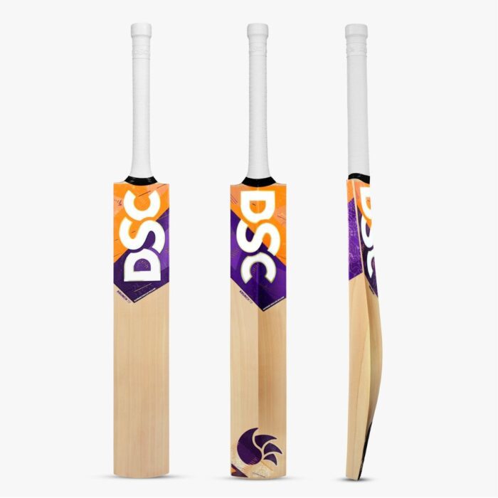 DSC Krunch 7.0 Cricket Bat with purple orange sticker