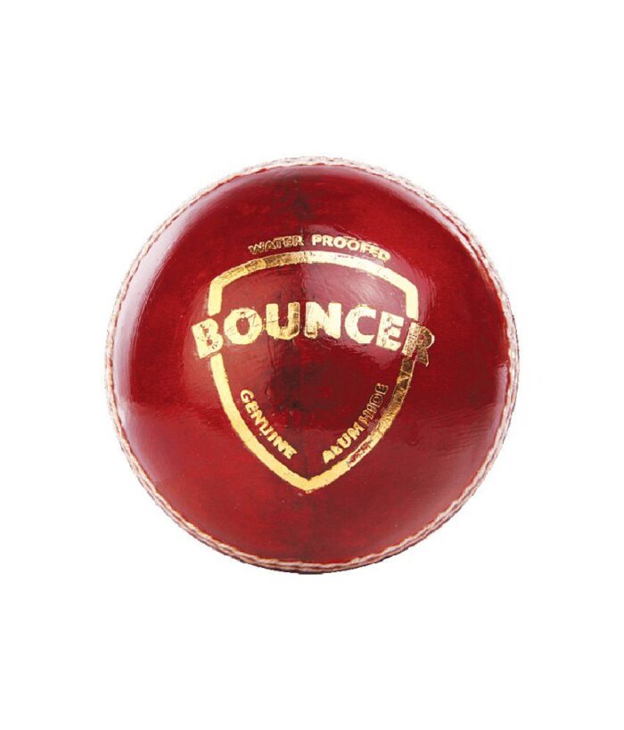 Red SG Bouncer Cricket Ball with hand-stitched seams