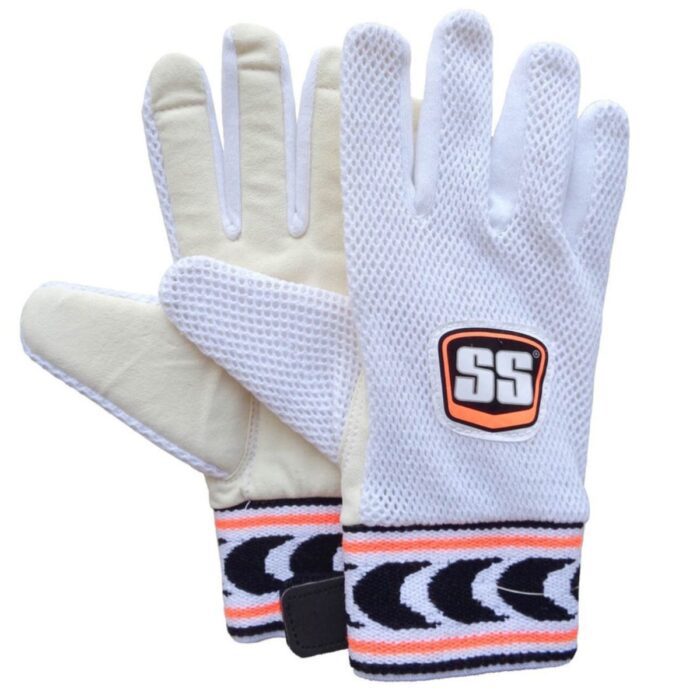 White SS Super Test Wicket Keeping Inner Gloves