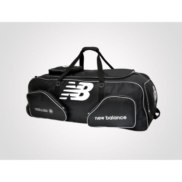 Black Cricket Wheelie Kit Bag from New Balance